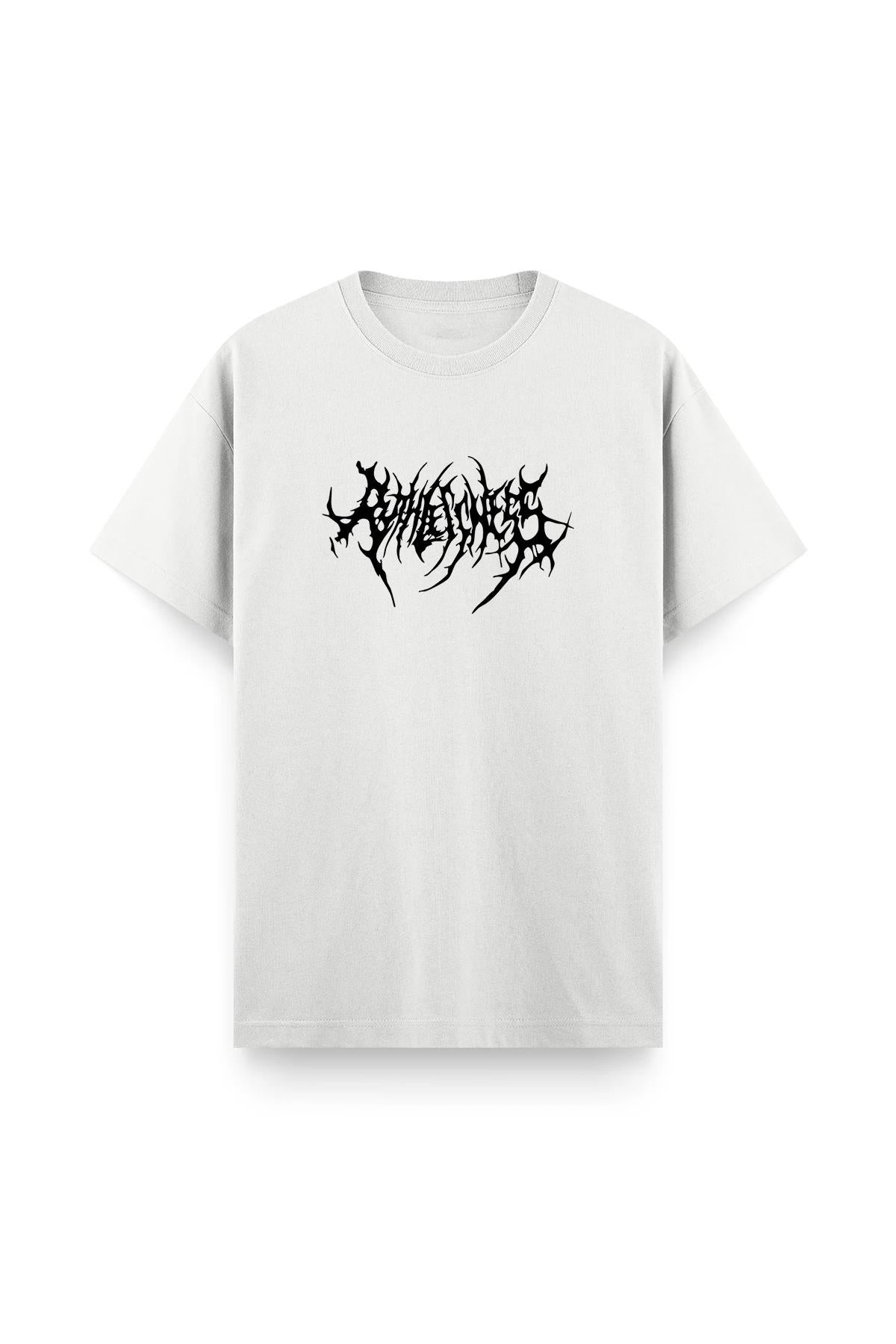 Abylith Ön Baskılı Bisiklet Yaka Unisex Tshirt