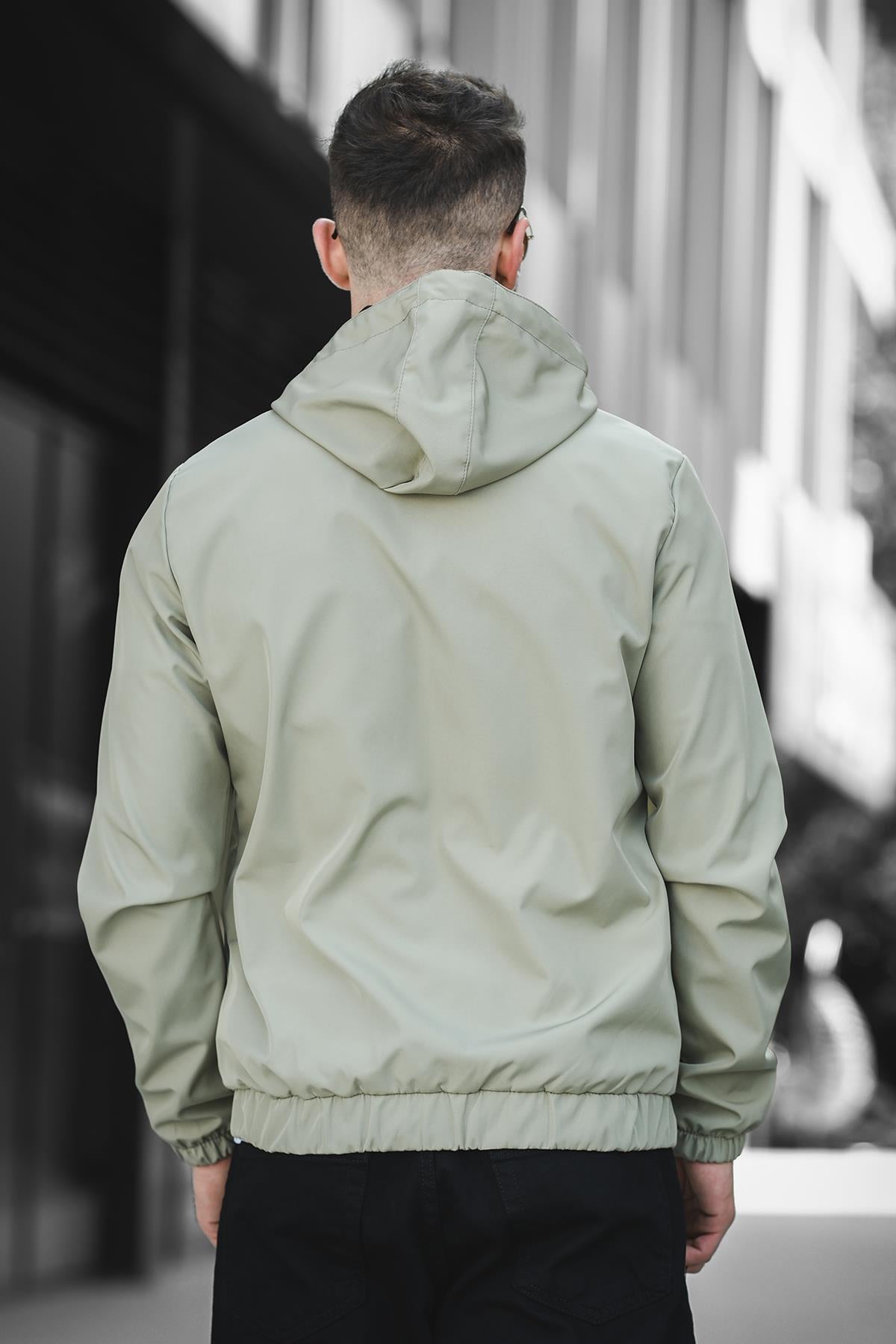 Bailey Suya Dayanaklı Slim Fit Erkek Kapüşonlu Mevsimlik Mont Yağmurluk