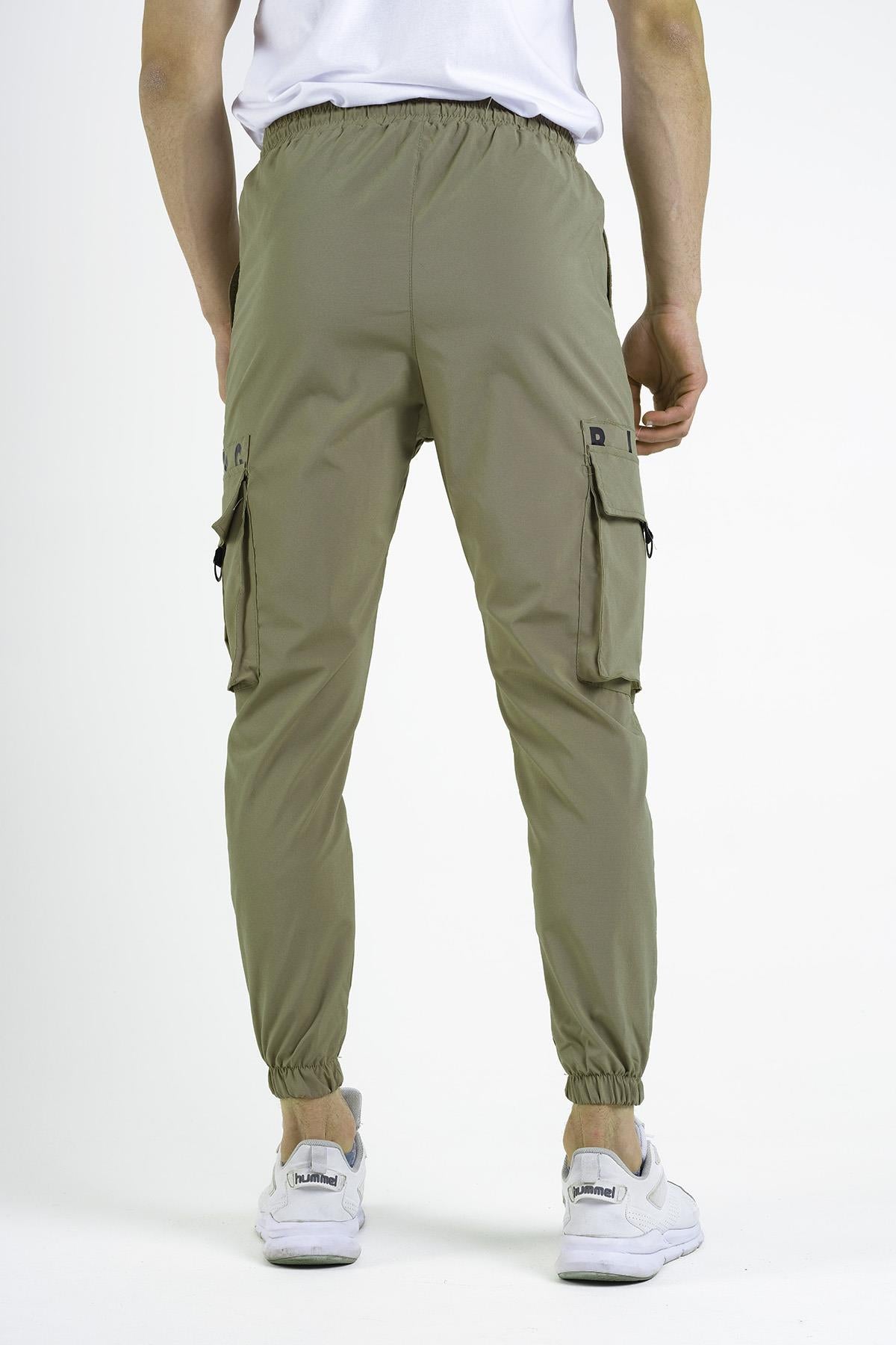 Pietro Slim Fit Kort Paraşüt Kargo Cepli Erkek Eşofman Alt