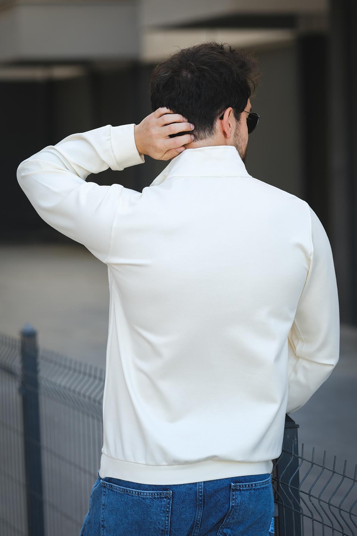 Barrac İki İplik Fermuarlı Yarım Balıkçı Yaka Slim Fit Erkek Sweatshirt