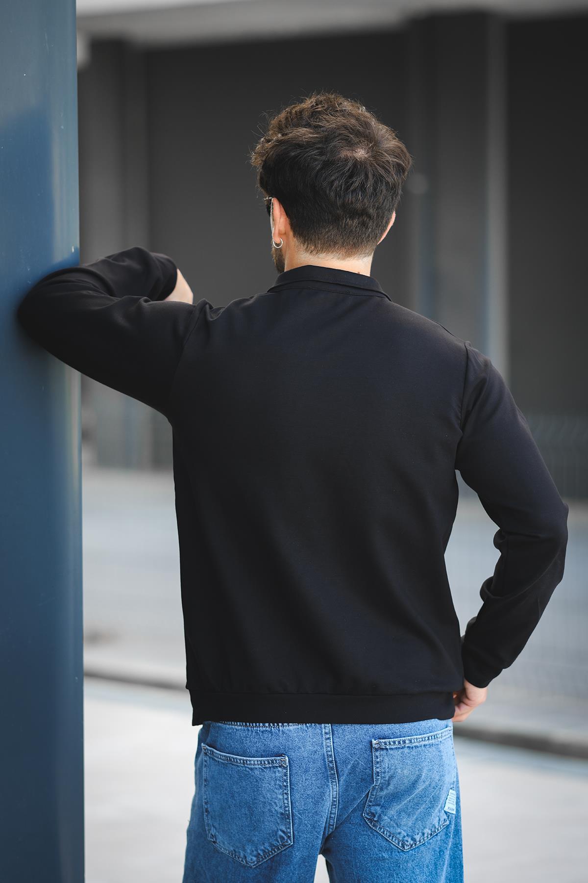 Barrac İki İplik Fermuarlı Yarım Balıkçı Yaka Slim Fit Erkek Sweatshirt