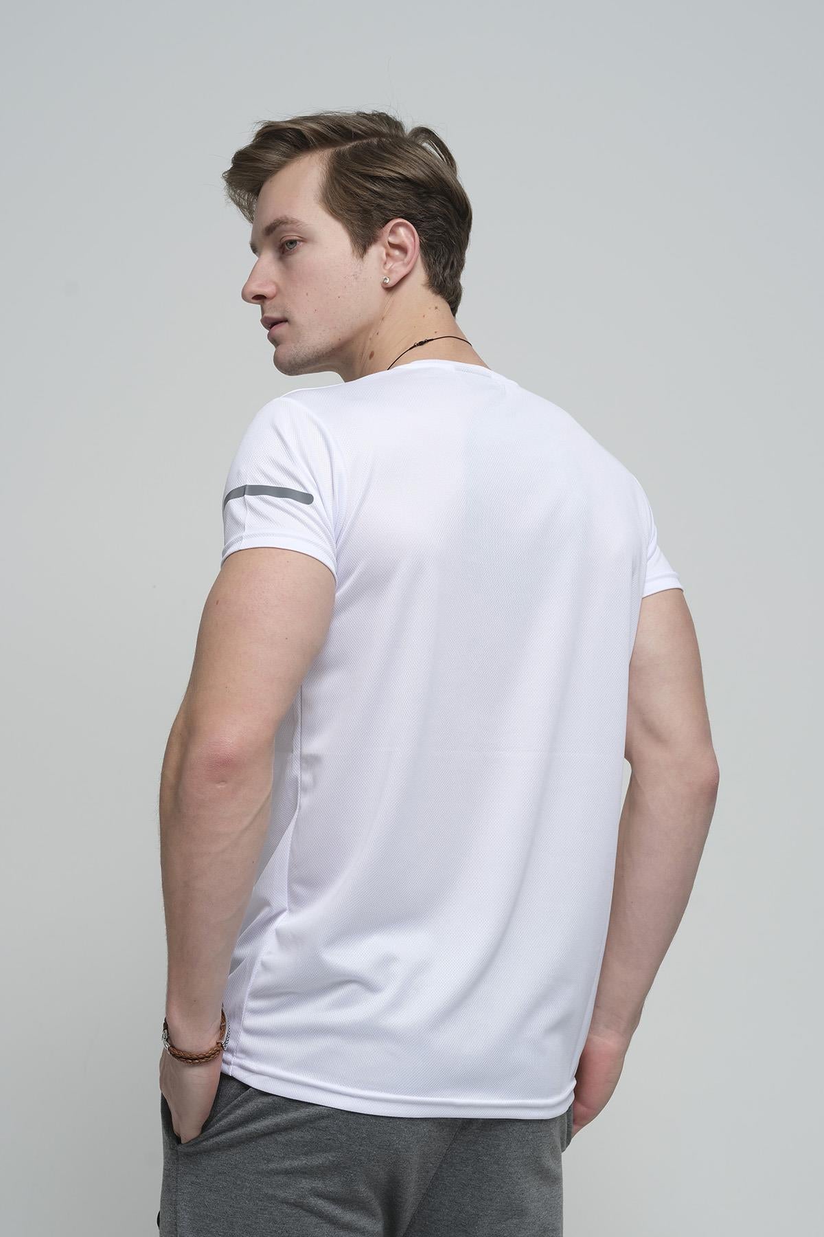 Cappi Mikro Polyester Slim Fit Perform Antrenman Sporcu Erkek Tshirt