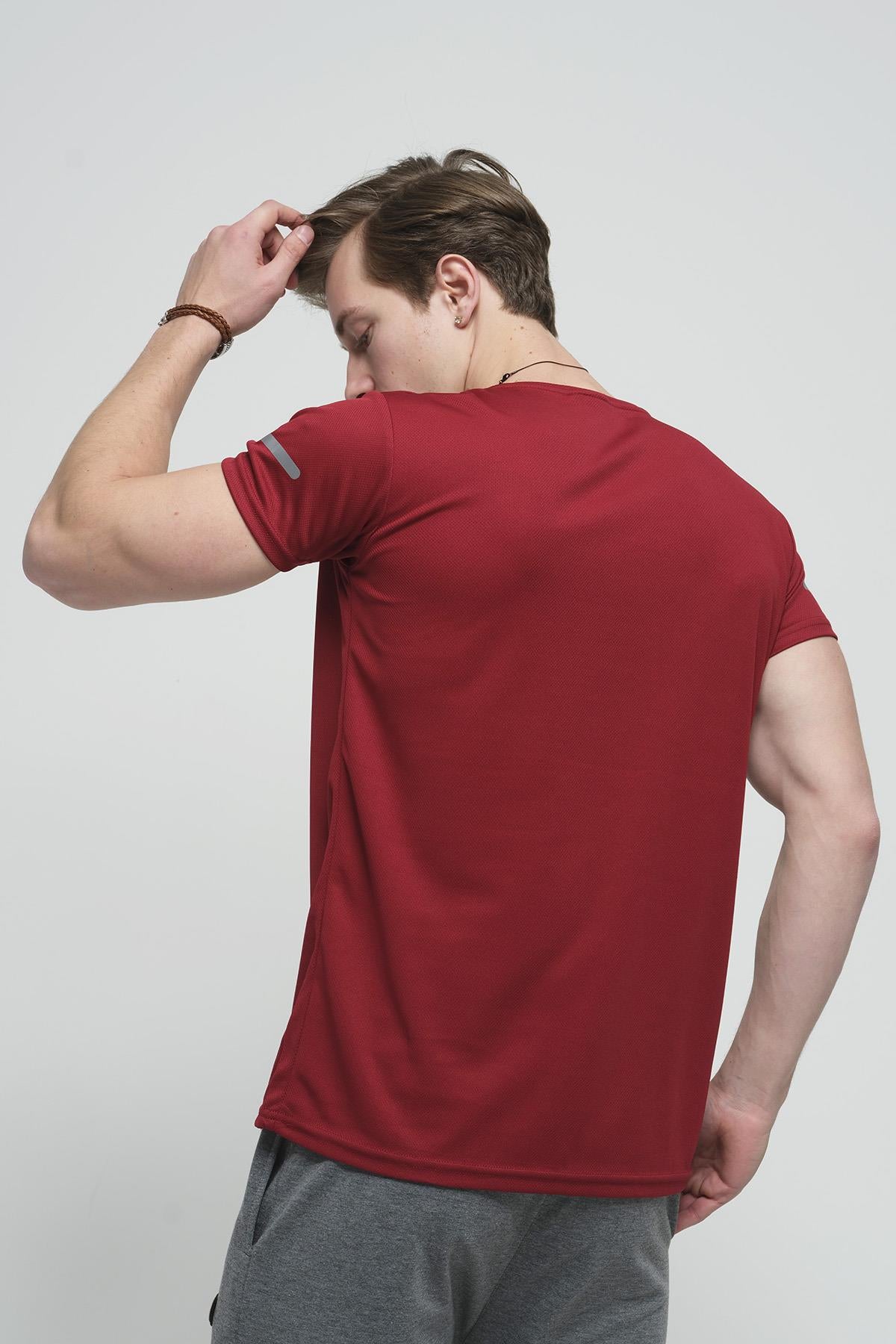 Cappi Mikro Polyester Slim Fit Perform Antrenman Sporcu Erkek Tshirt