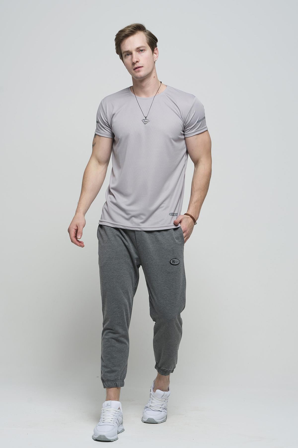 Cappi Mikro Polyester Slim Fit Perform Antrenman Sporcu Erkek Tshirt