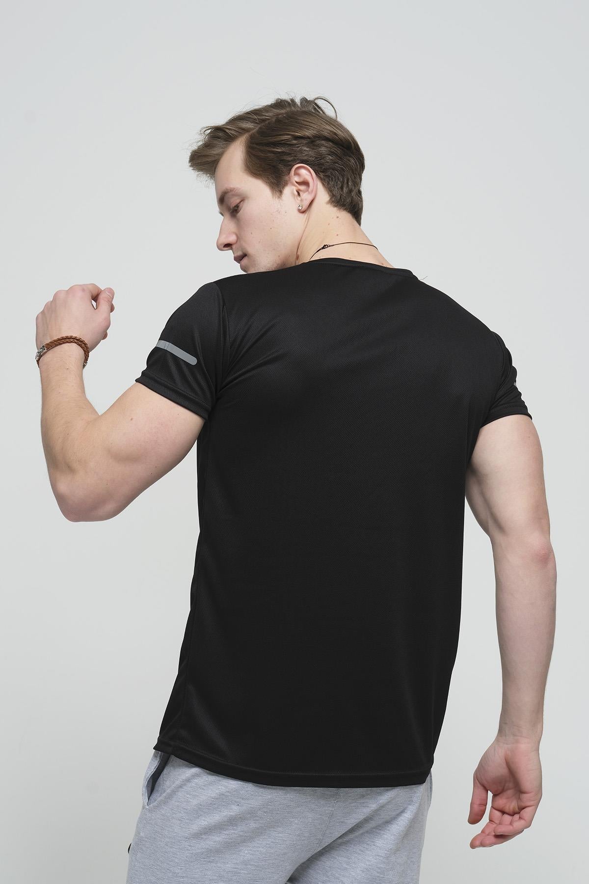 Cappi Mikro Polyester Slim Fit Perform Antrenman Sporcu Erkek Tshirt
