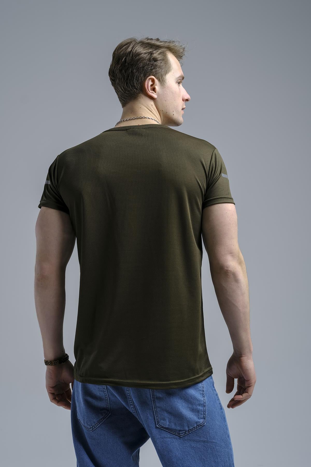 Cappi Mikro Polyester Slim Fit Perform Antrenman Sporcu Erkek Tshirt