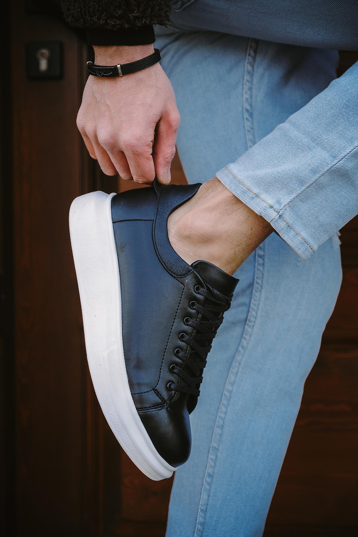 Cnt 360 Bağcıklı Kalın Taban Erkek Sneaker