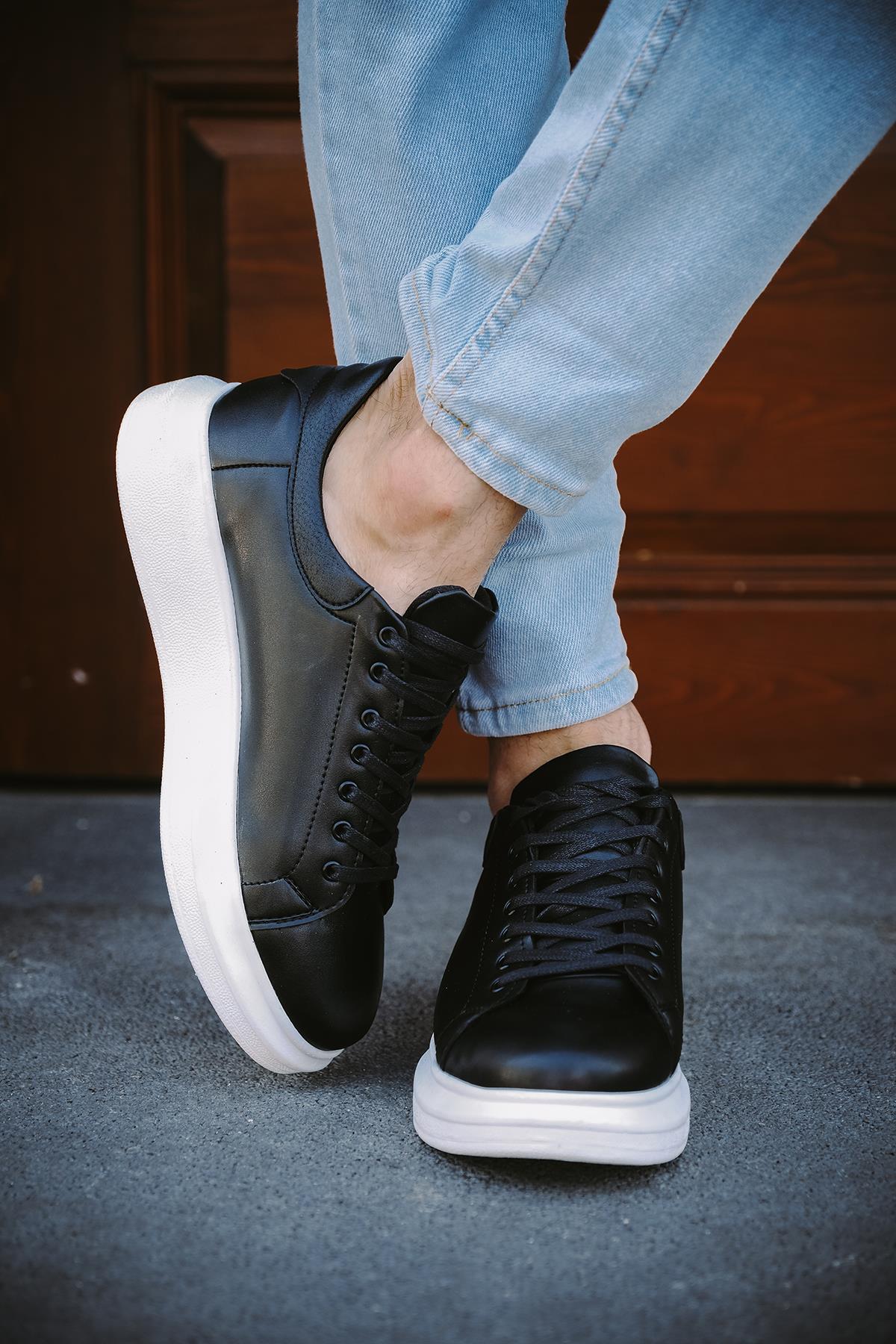 Cnt 360 Bağcıklı Kalın Taban Erkek Sneaker