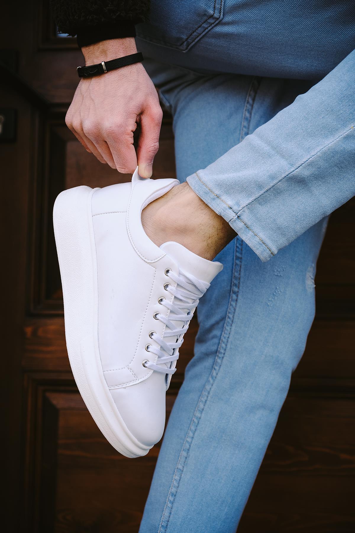 Cnt 360 Bağcıklı Kalın Taban Erkek Sneaker