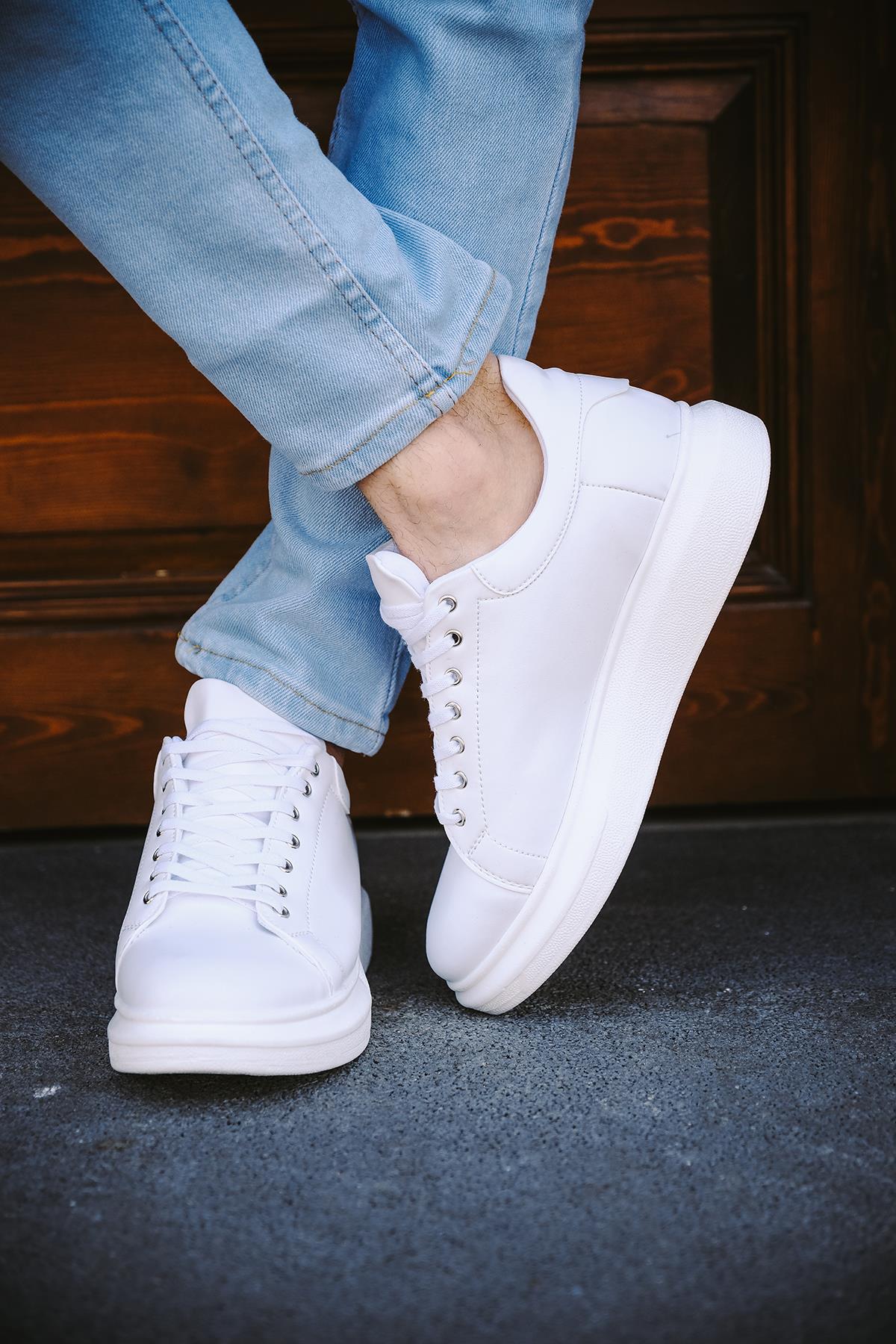 Cnt 360 Bağcıklı Kalın Taban Erkek Sneaker
