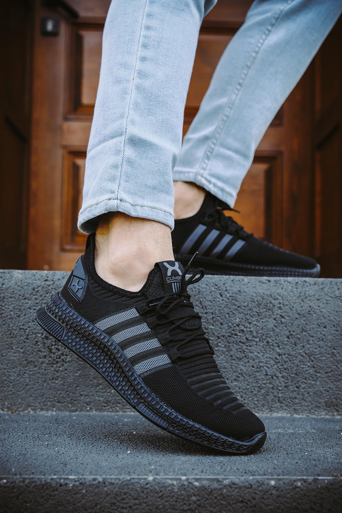 Cbm 4025 Şeritli Hafif Günlük Yürüyüş Koşu Fileli Erkek Sneaker