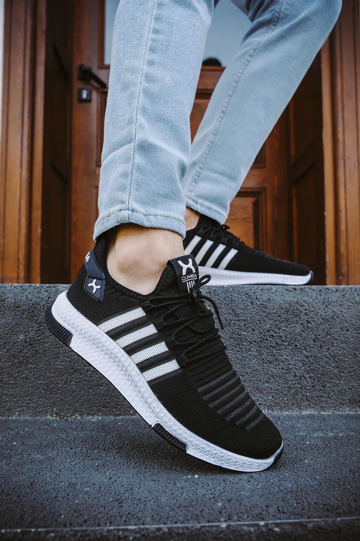 Cbm 4025 Şeritli Hafif Günlük Yürüyüş Koşu Fileli Erkek Sneaker