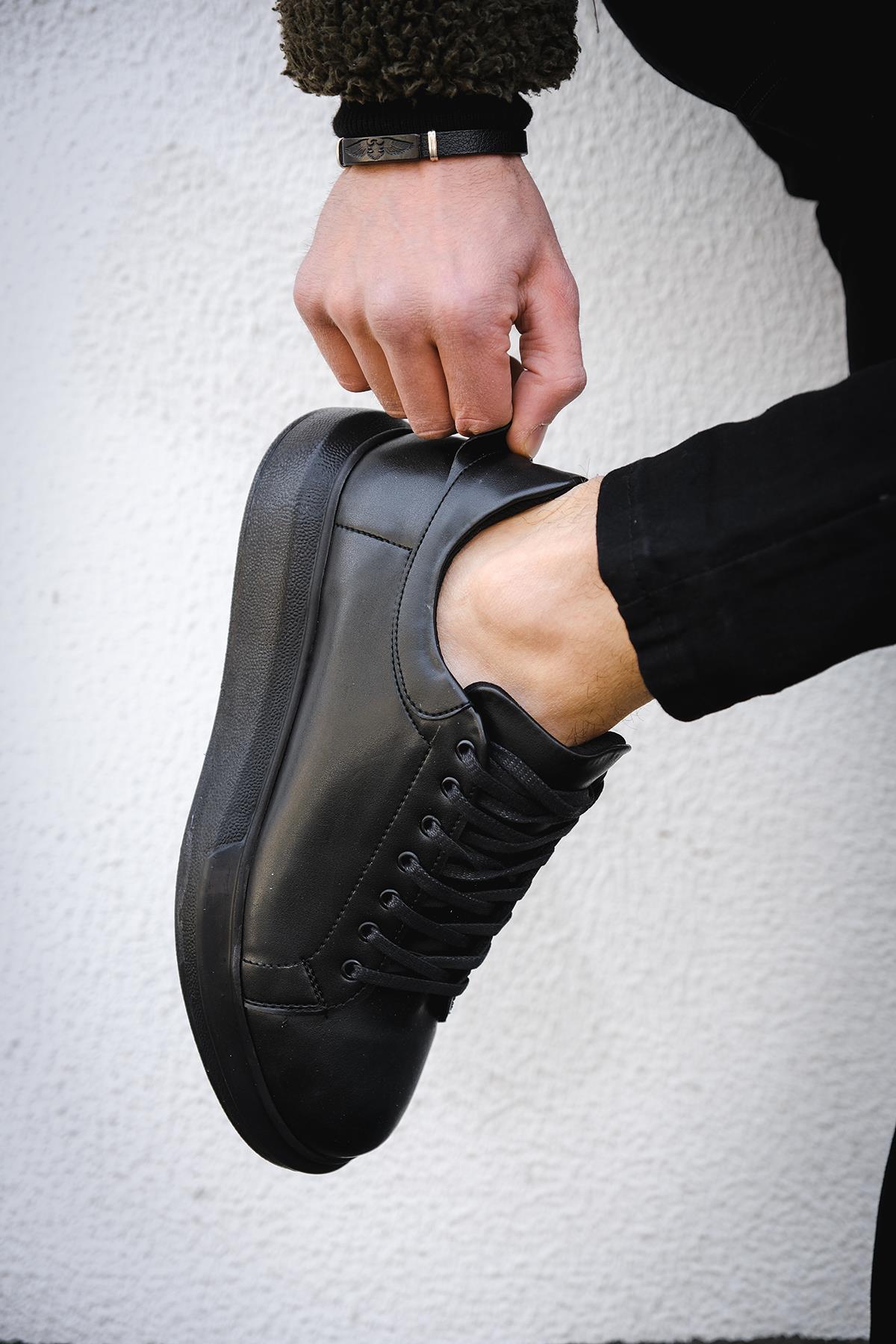 Cnt 360 Bağcıklı Kalın Taban Erkek Sneaker