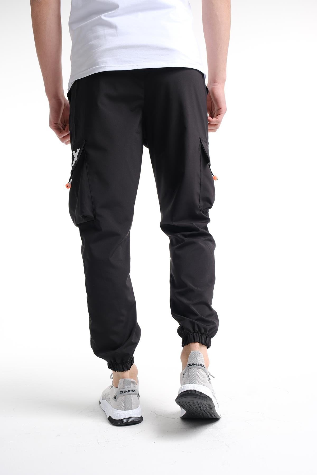 Destry Slim Fit Kort Paraşüt Kargo Cepli Erkek Eşofman Alt