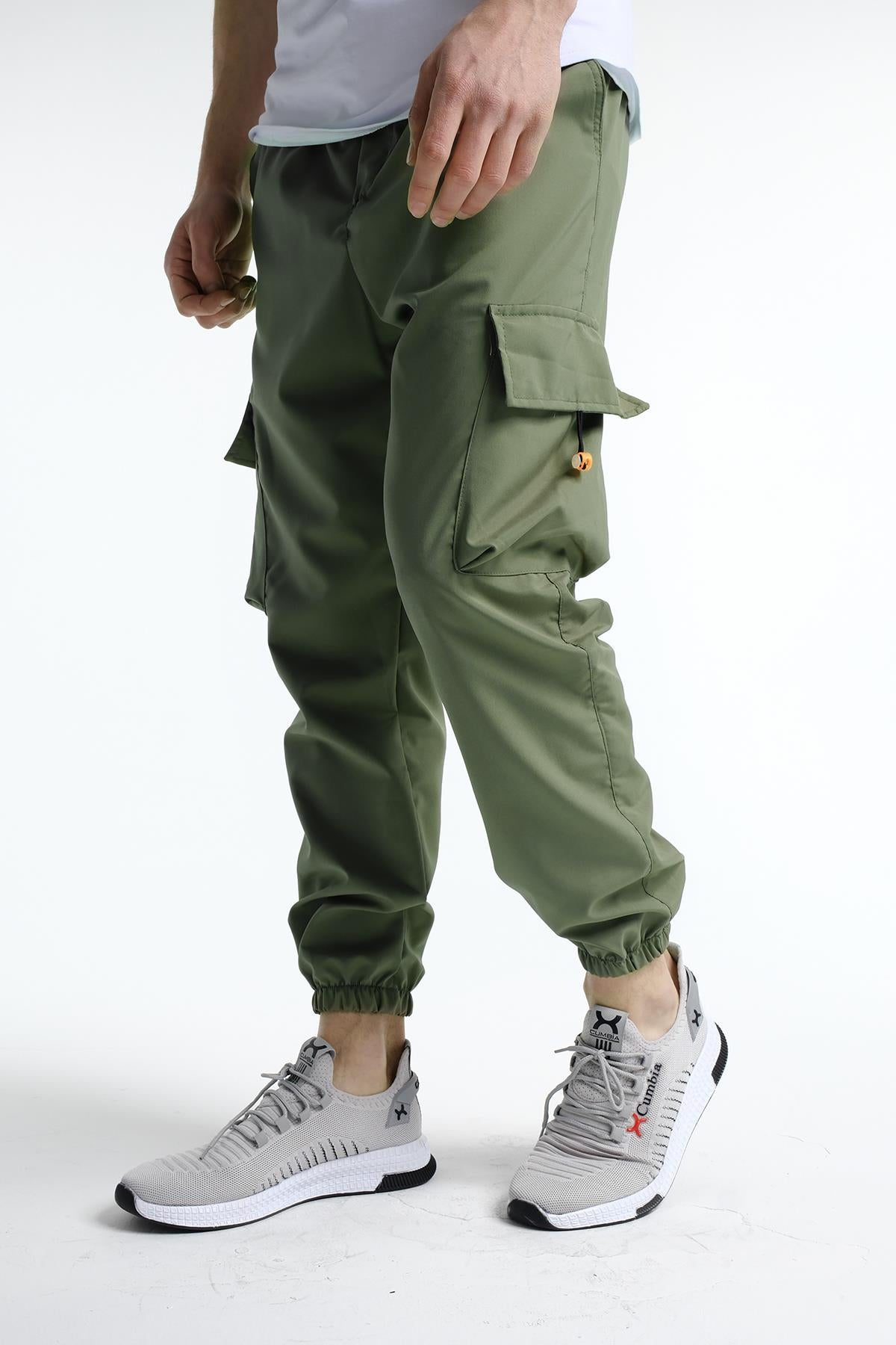 Destry Slim Fit Kort Paraşüt Kargo Cepli Erkek Eşofman Alt