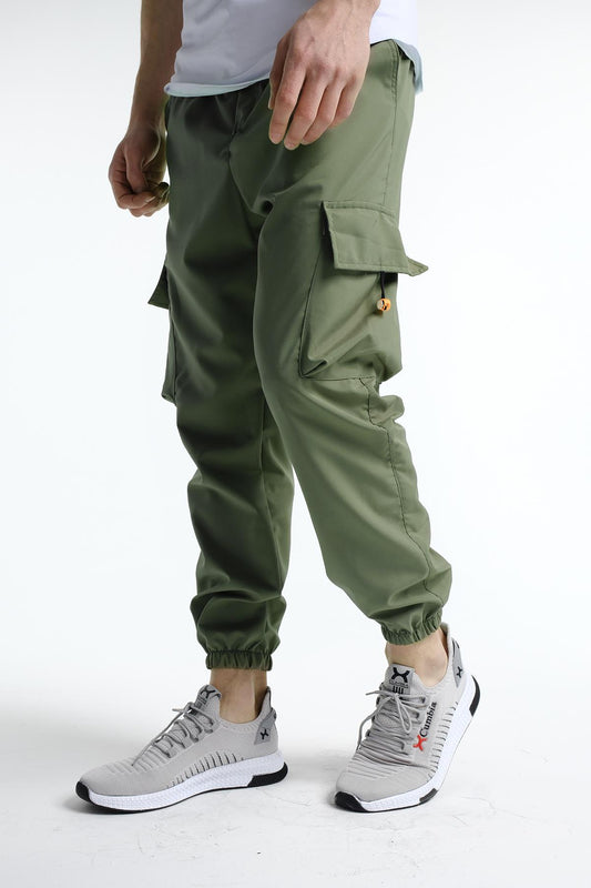 Destry Slim Fit Kort Paraşüt Kargo Cepli Erkek Eşofman Alt