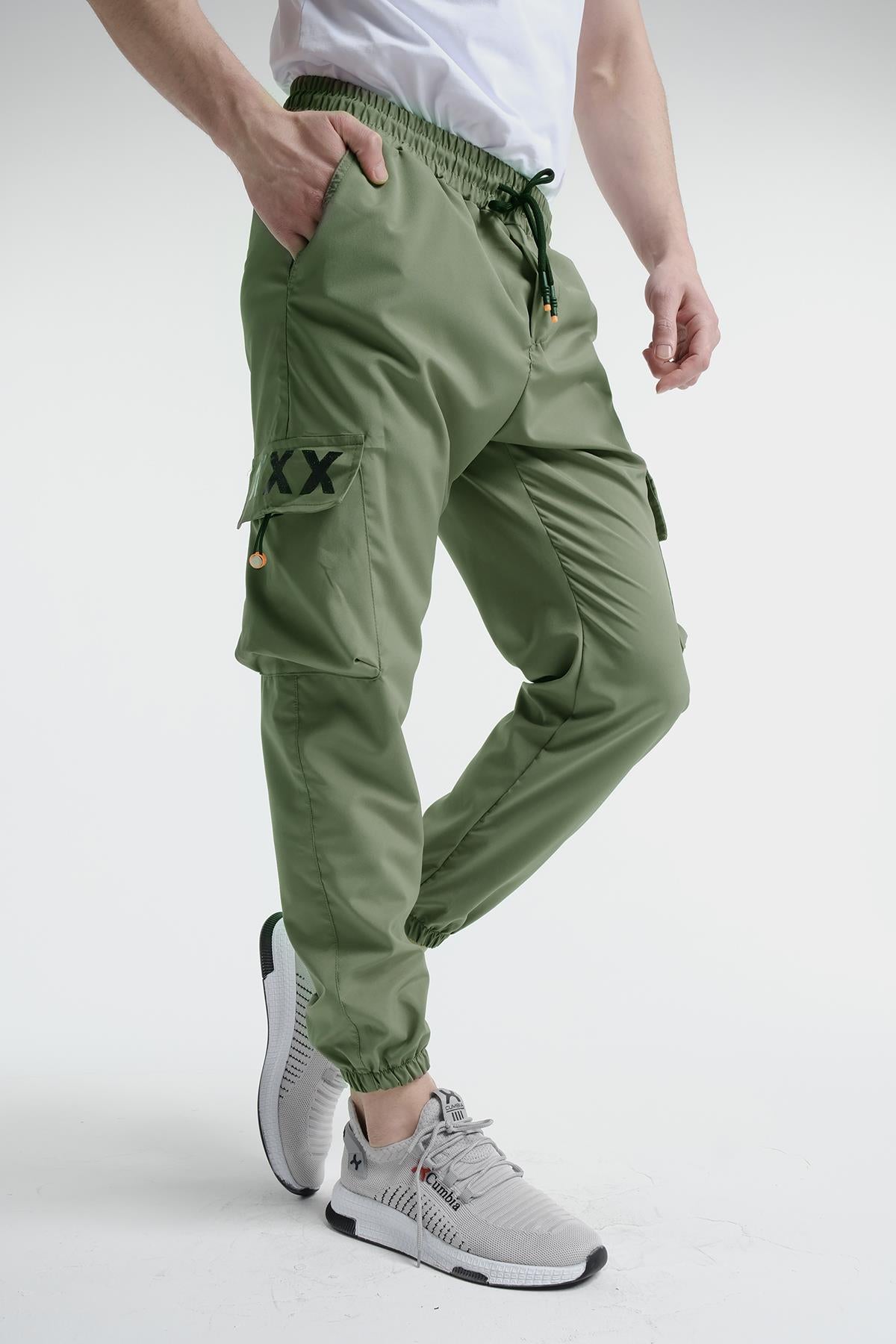 Destry Slim Fit Kort Paraşüt Kargo Cepli Erkek Eşofman Alt