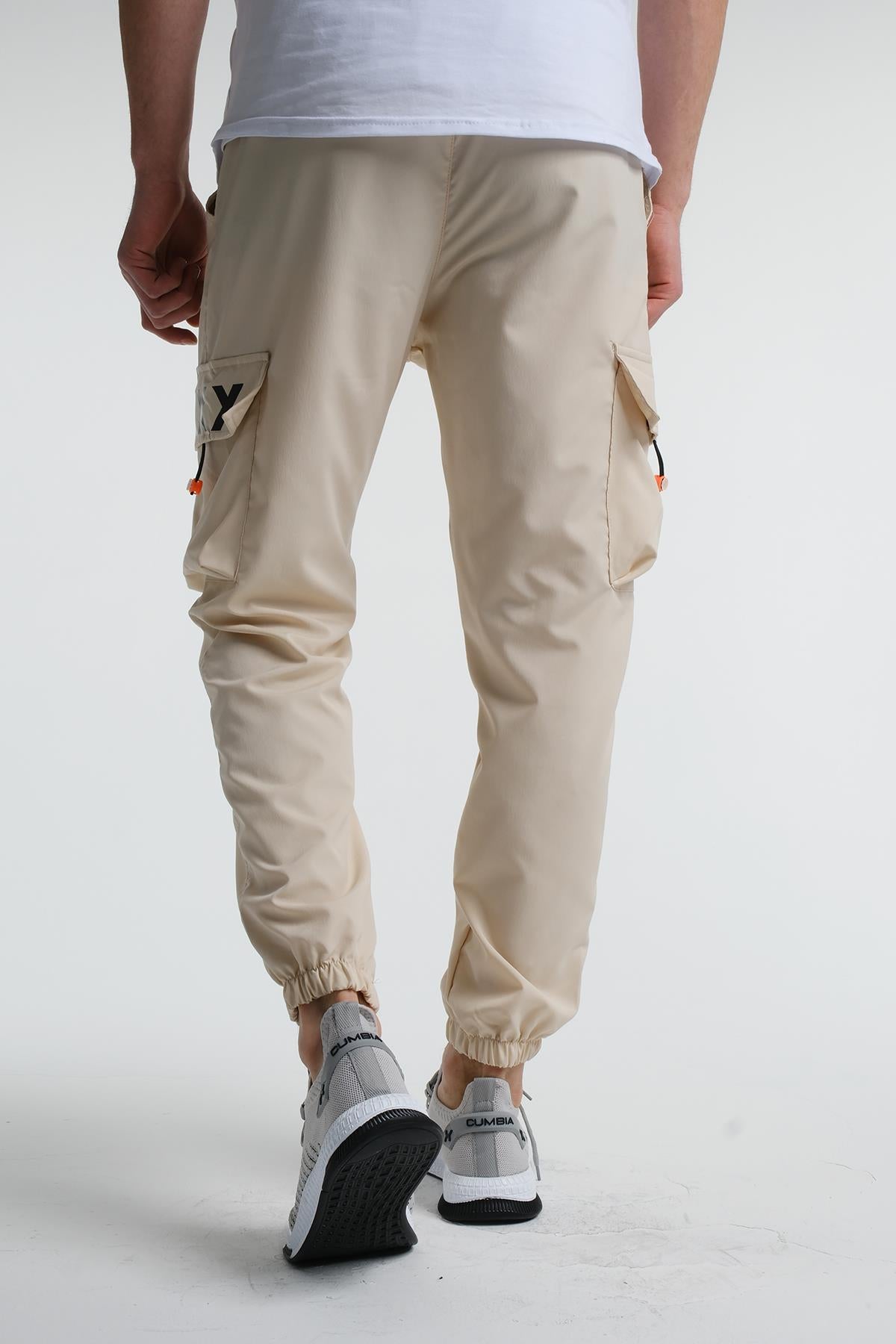 Destry Slim Fit Kort Paraşüt Kargo Cepli Erkek Eşofman Alt