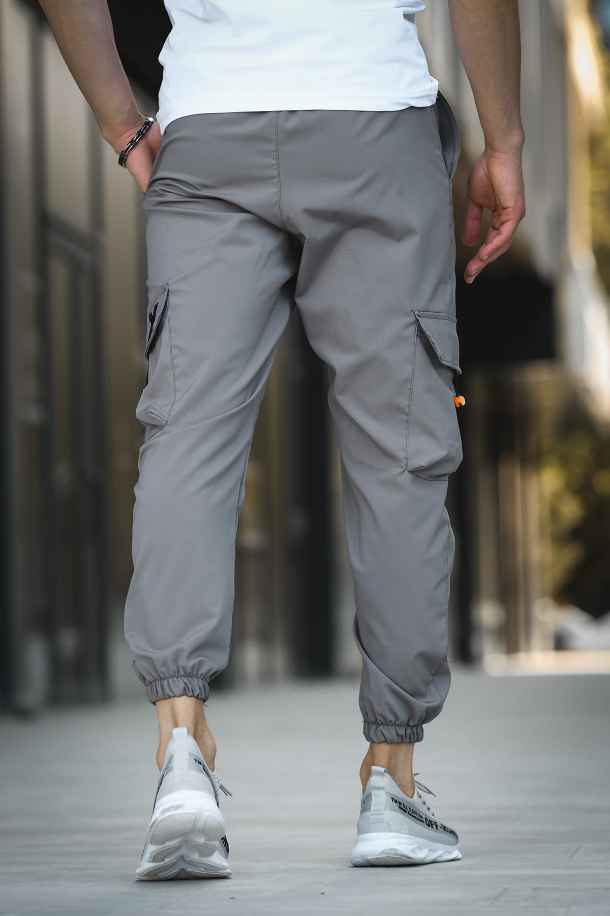 Destry Slim Fit Kort Paraşüt Kargo Cepli Erkek Eşofman Alt