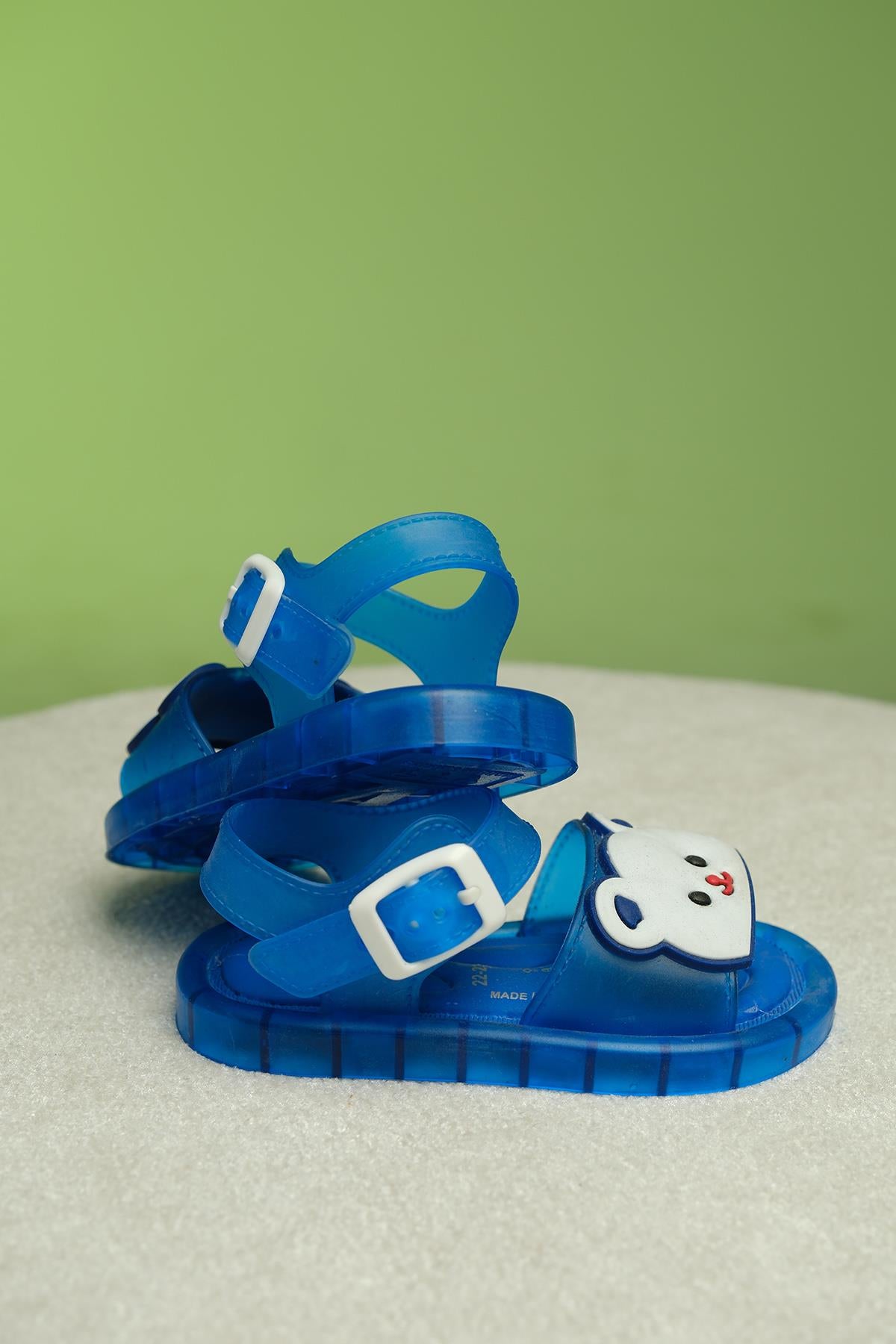 Eva Işıklı Kaydırmaz Tabanlı Figürlü Unisex Çocuk Sandalet Terlik