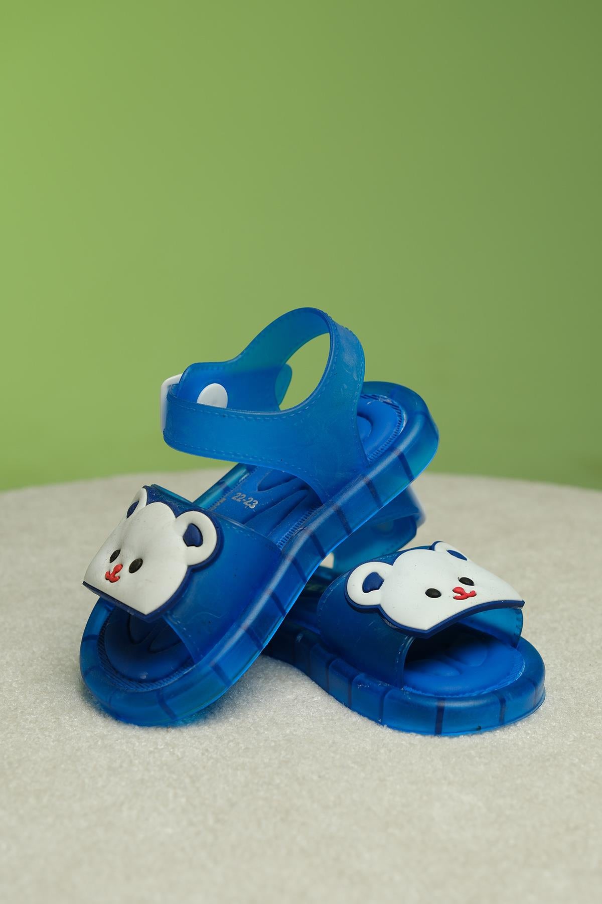Eva Işıklı Kaydırmaz Tabanlı Figürlü Unisex Çocuk Sandalet Terlik