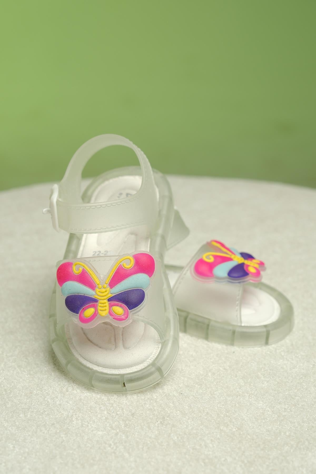 Eva Işıklı Kaydırmaz Tabanlı Figürlü Unisex Çocuk Sandalet Terlik