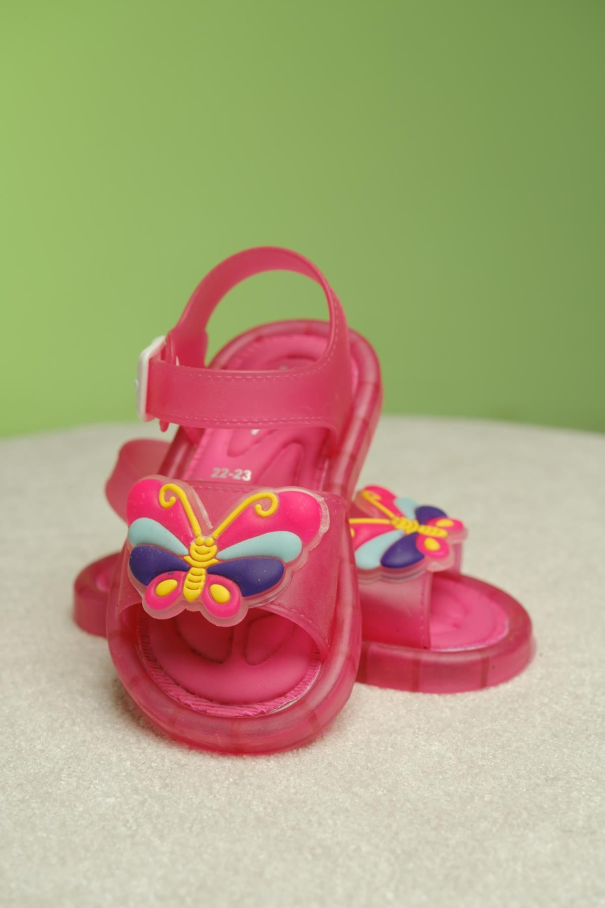 Eva Işıklı Kaydırmaz Tabanlı Figürlü Unisex Çocuk Sandalet Terlik