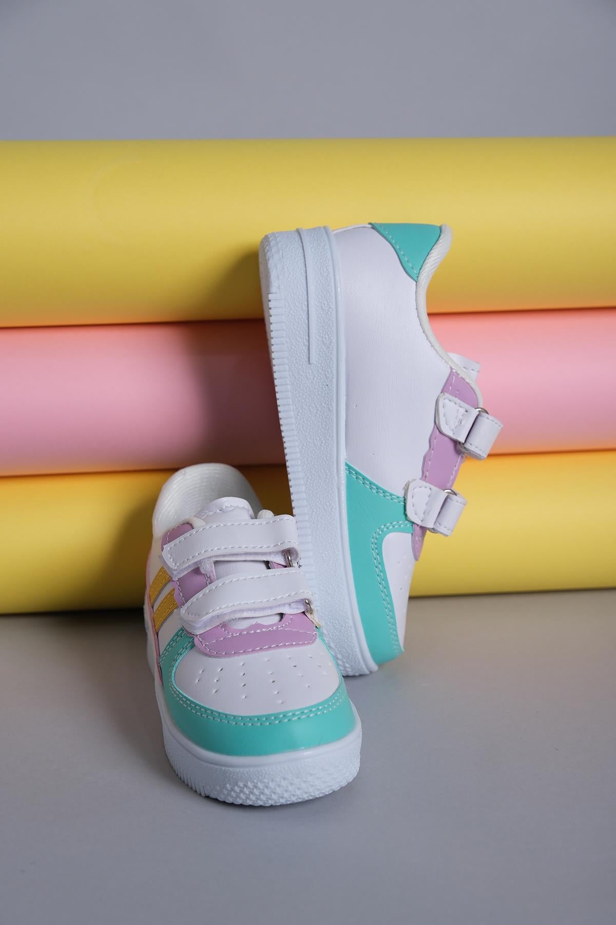 Razze Rahat Kalın Taban Bantlı Unisex Bebek Çocuk Sneaker