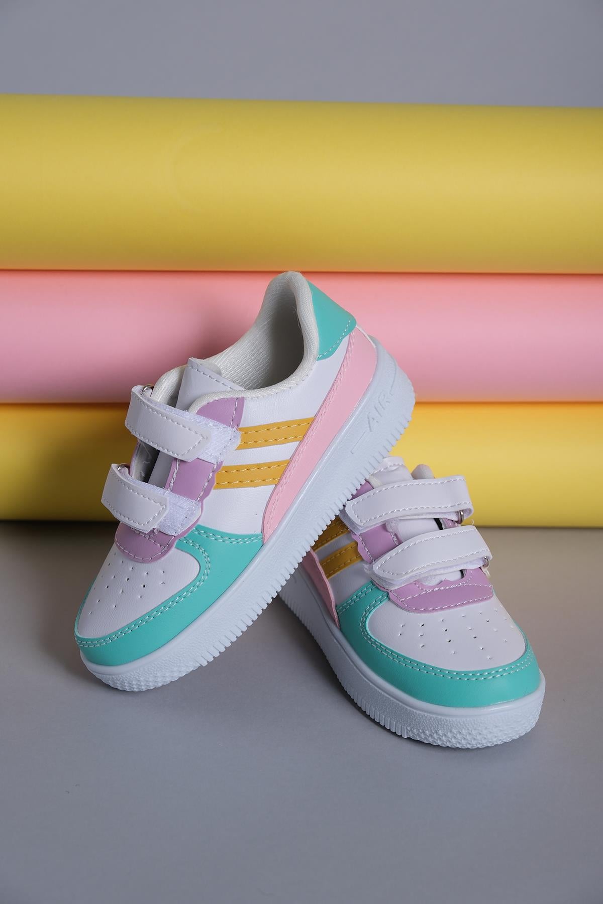Razze Rahat Kalın Taban Bantlı Unisex Bebek Çocuk Sneaker