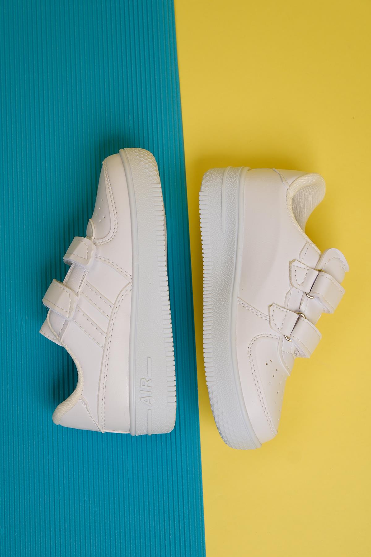 Razze Rahat Kalın Taban Bantlı Unisex Bebek Çocuk Sneaker