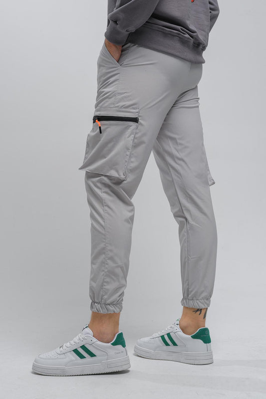 Baltassare Slim Fit Fermuar Detaylı Paraşüt Kargo Cepli Erkek Eşofman Alt