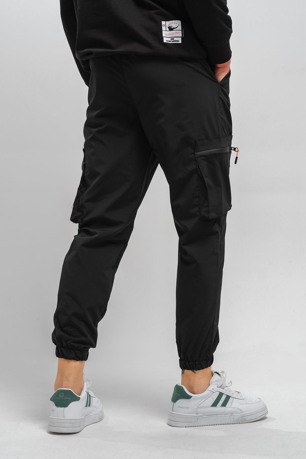 Baltassare Slim Fit Fermuar Detaylı Paraşüt Kargo Cepli Erkek Eşofman Alt