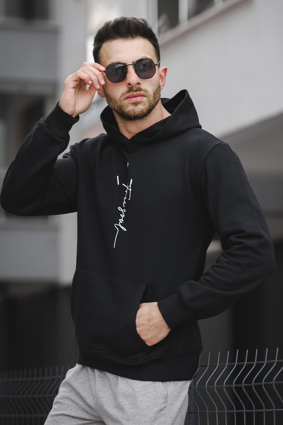 Free Soul Ön Baskılı Pamuklu Erkek Sweatshirt