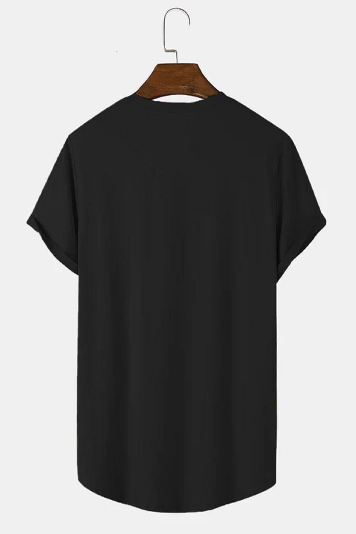 Freedom Uzun Eteği Oval Pamuklu Slim Fit Unisex Tshirt