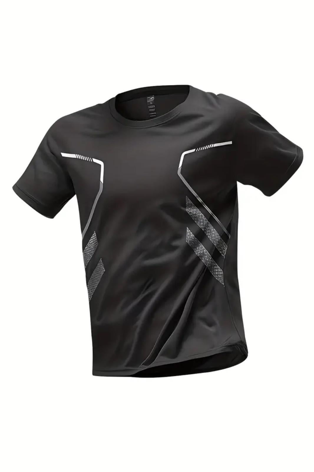 Fusto Mikro Polyester Slim Fit Perform Antrenman Sporcu Erkek Tshirt