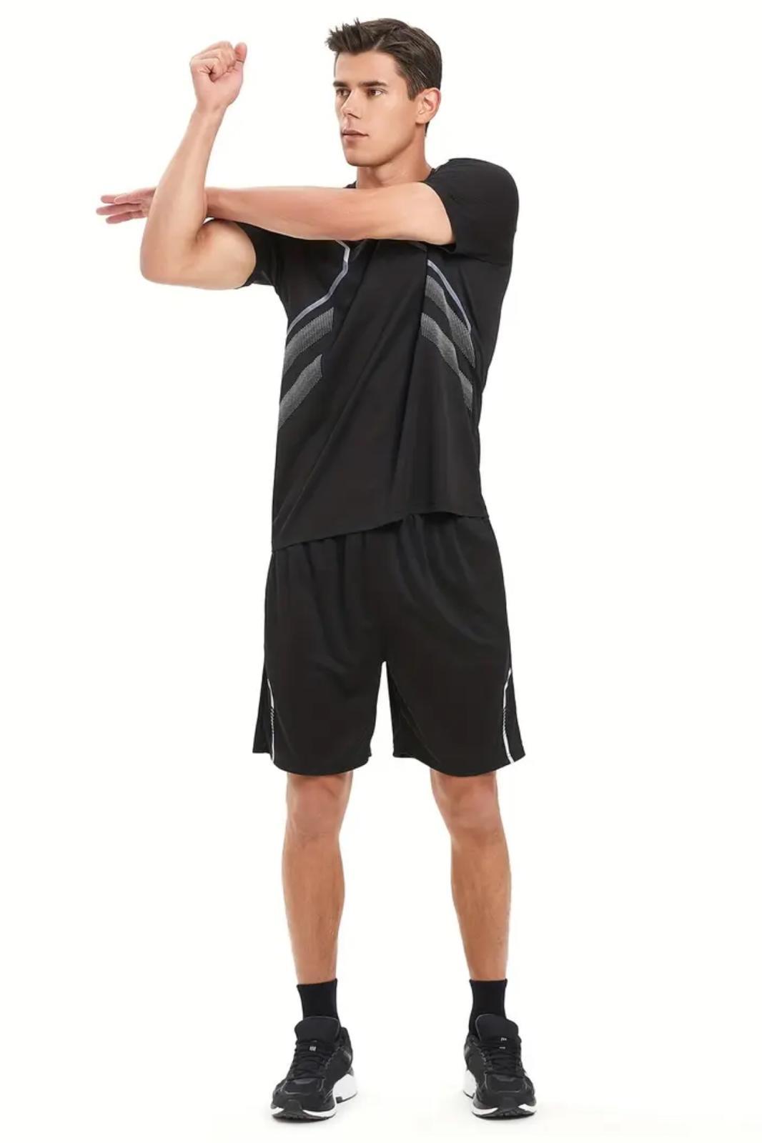 Fusto Mikro Polyester Slim Fit Perform Antrenman Sporcu Erkek Tshirt