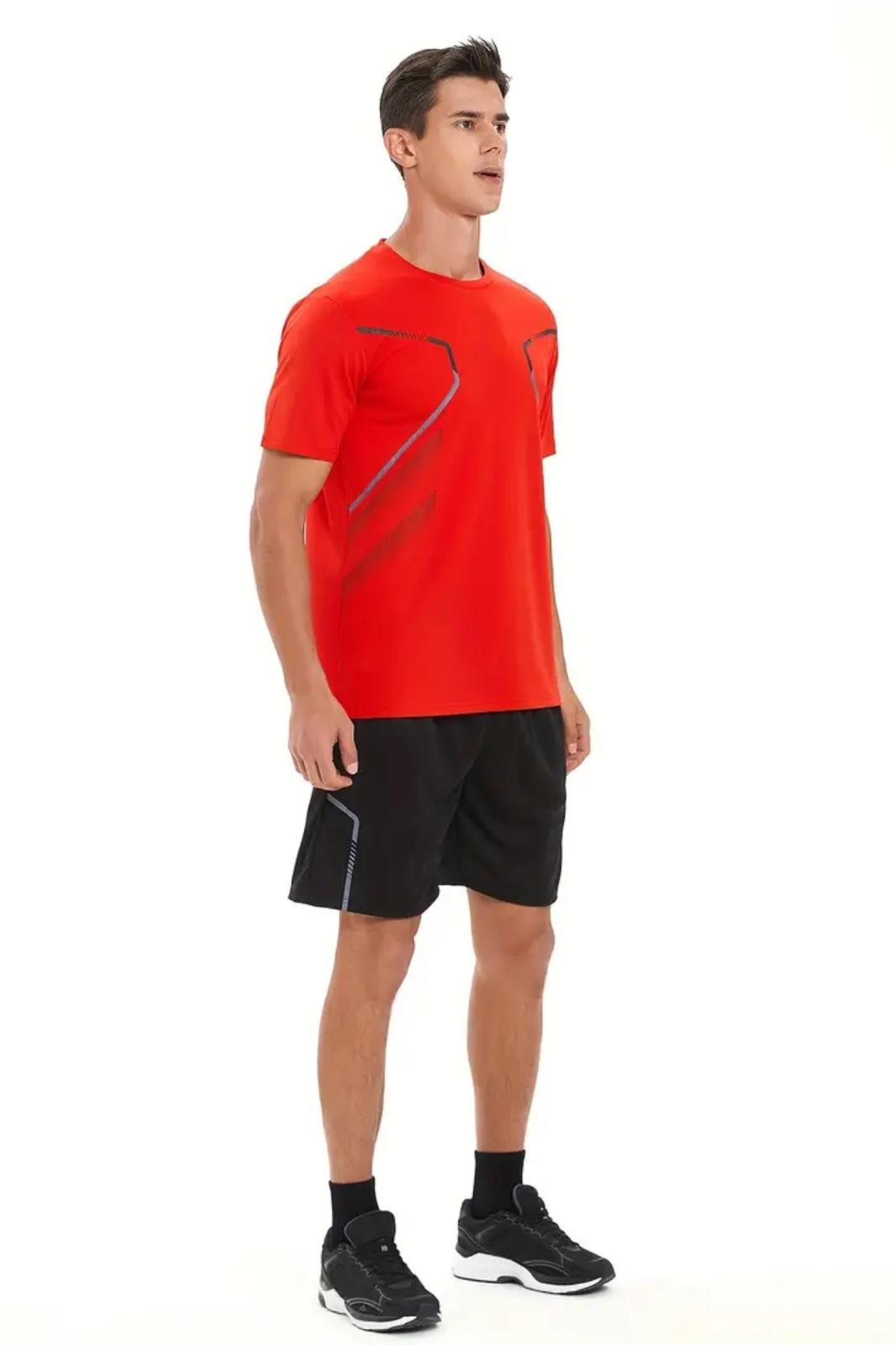Fusto Mikro Polyester Slim Fit Perform Antrenman Sporcu Erkek Tshirt