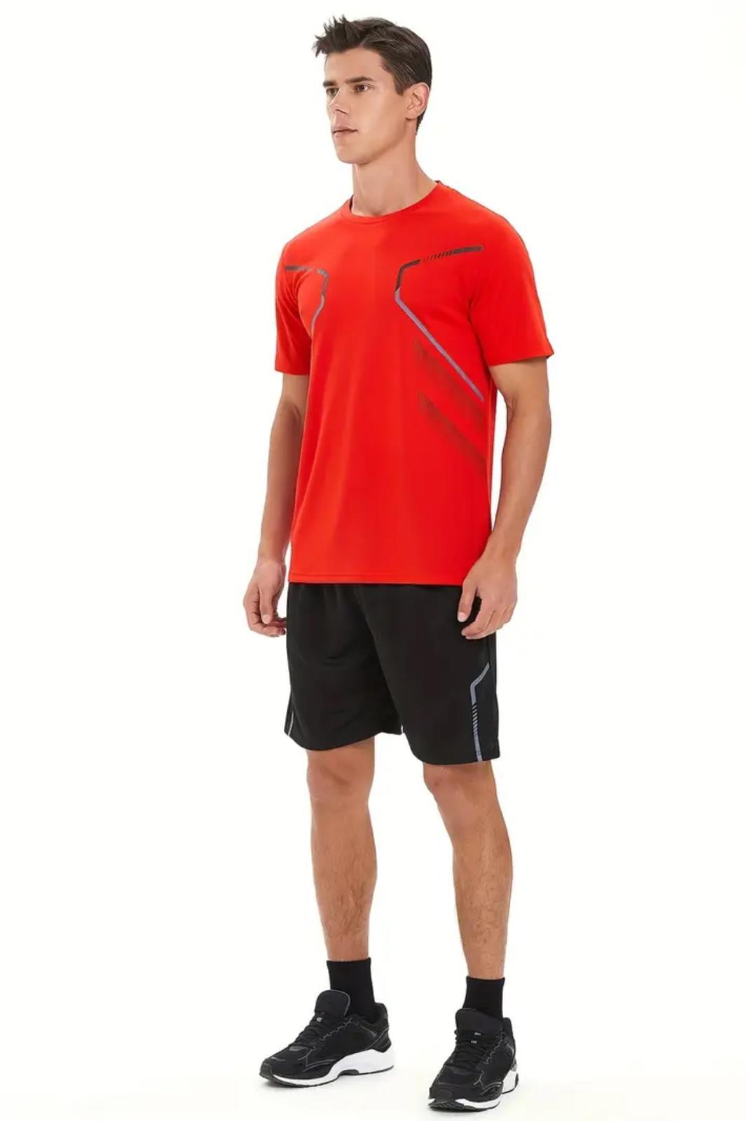 Fusto Mikro Polyester Slim Fit Perform Antrenman Sporcu Erkek Tshirt