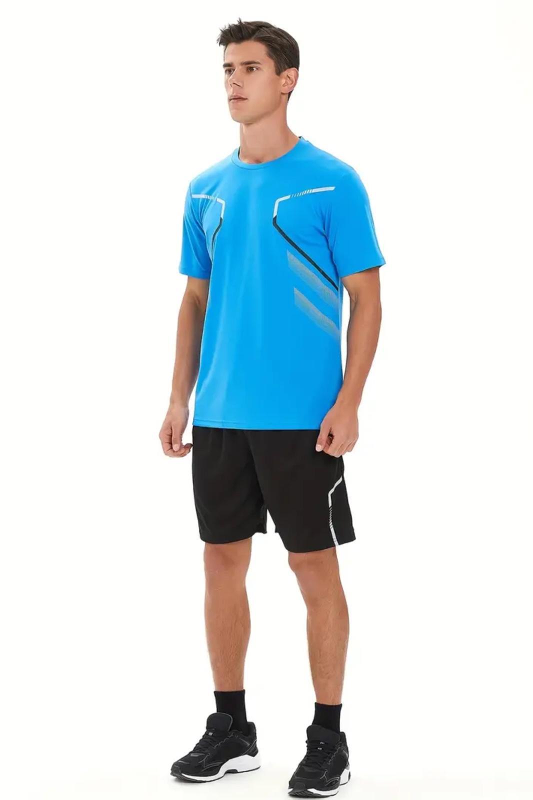 Fusto Mikro Polyester Slim Fit Perform Antrenman Sporcu Erkek Tshirt