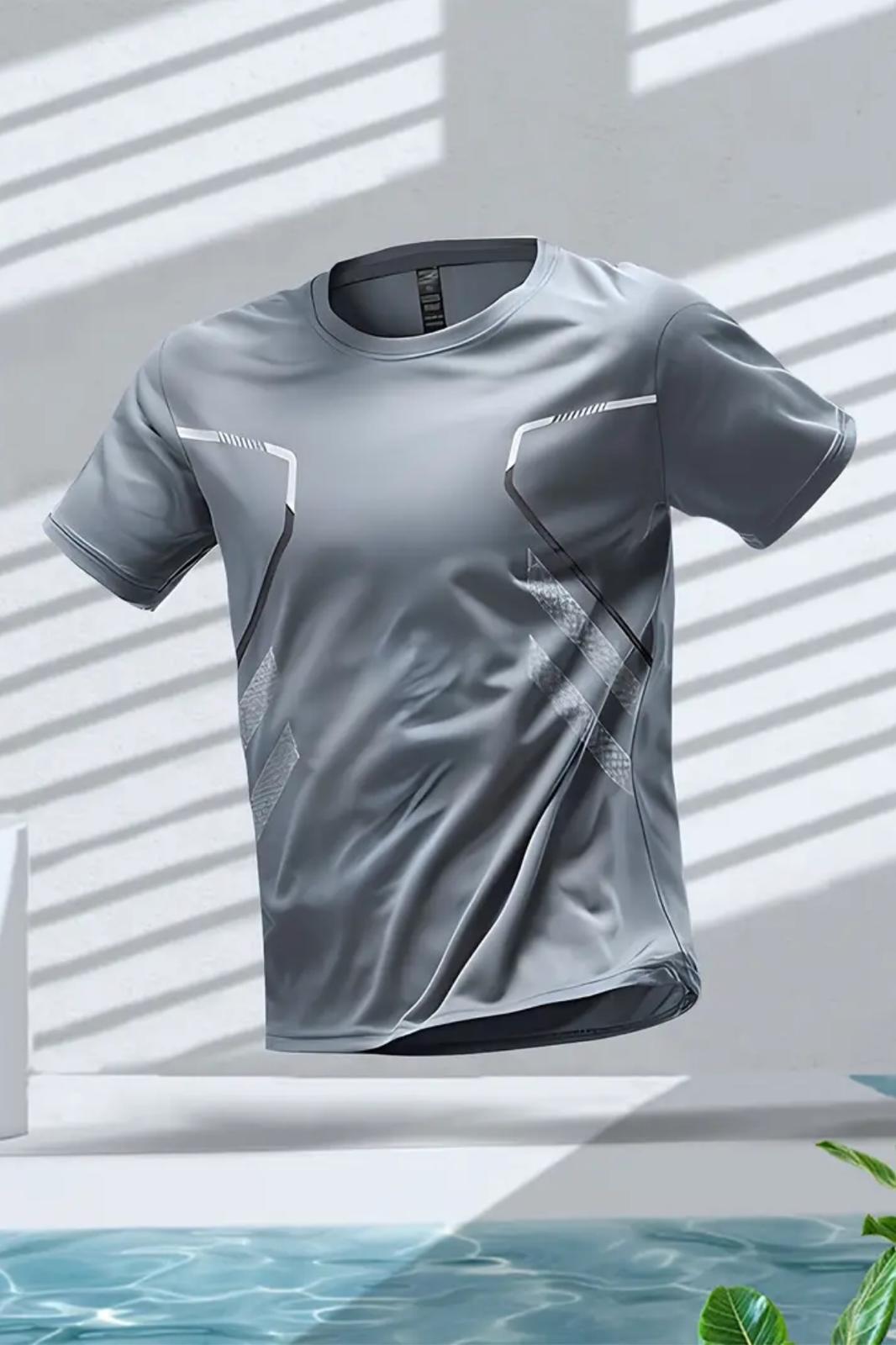 Fusto Mikro Polyester Slim Fit Perform Antrenman Sporcu Erkek Tshirt
