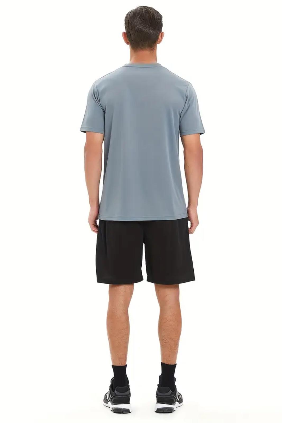Fusto Mikro Polyester Slim Fit Perform Antrenman Sporcu Erkek Tshirt