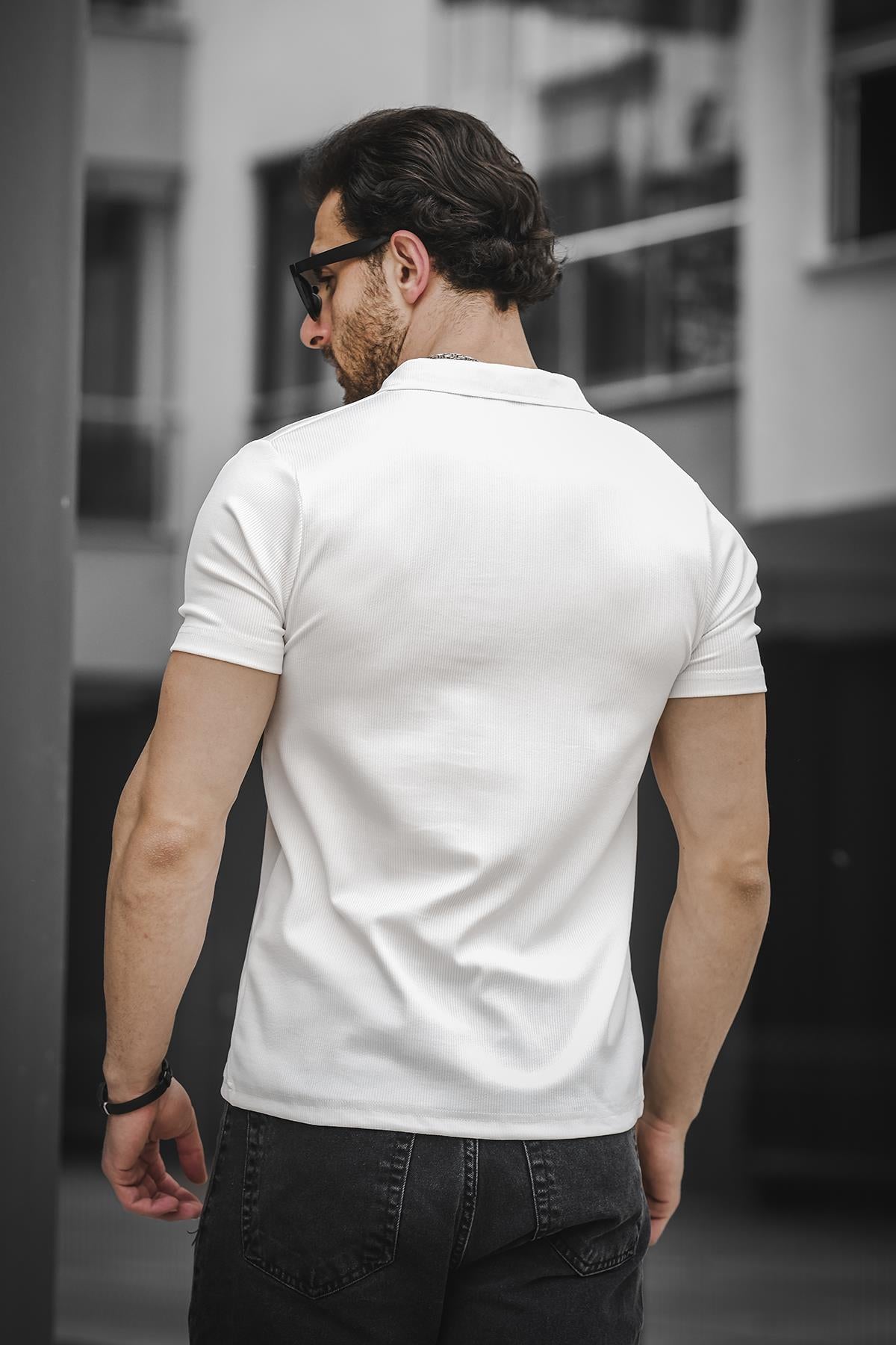 Ht Peha Slim Fit Otoban Kumaş Apaç Yaka Erkek Tshirt