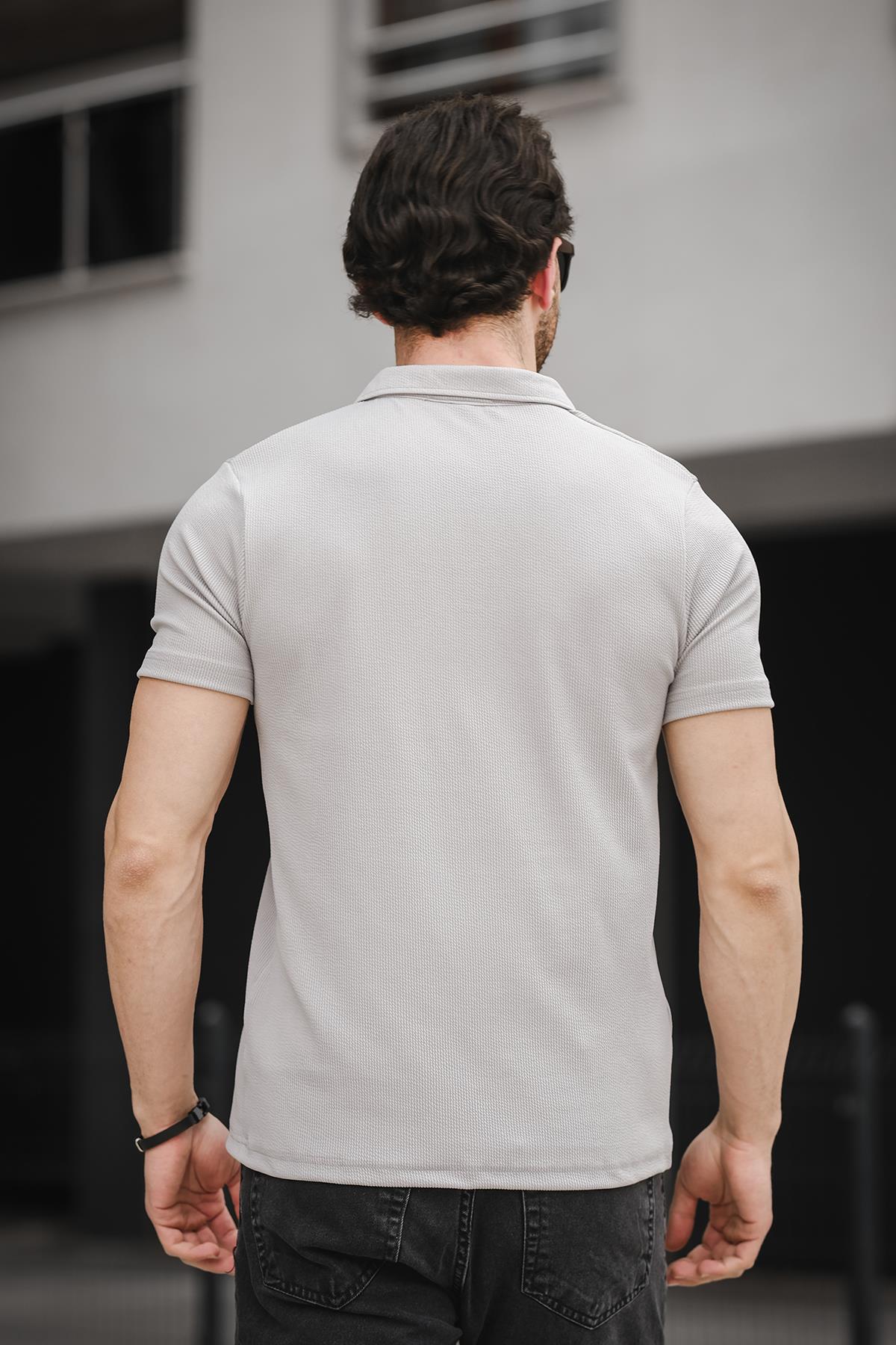 Ht Peha Slim Fit Otoban Kumaş Apaç Yaka Erkek Tshirt