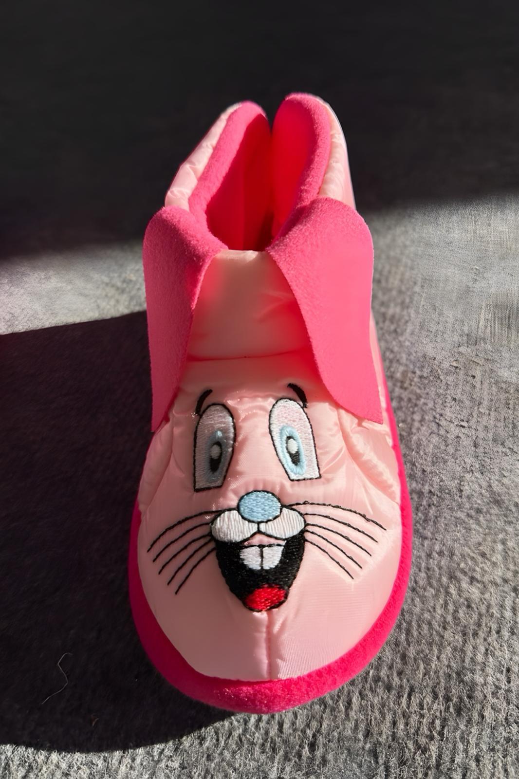 Karakter Nakışlı Kaydırmaz Taban Termal Isı Kreş Ev Okul Ayakkabısı Bebek Çocuk Panduf Ev Botu