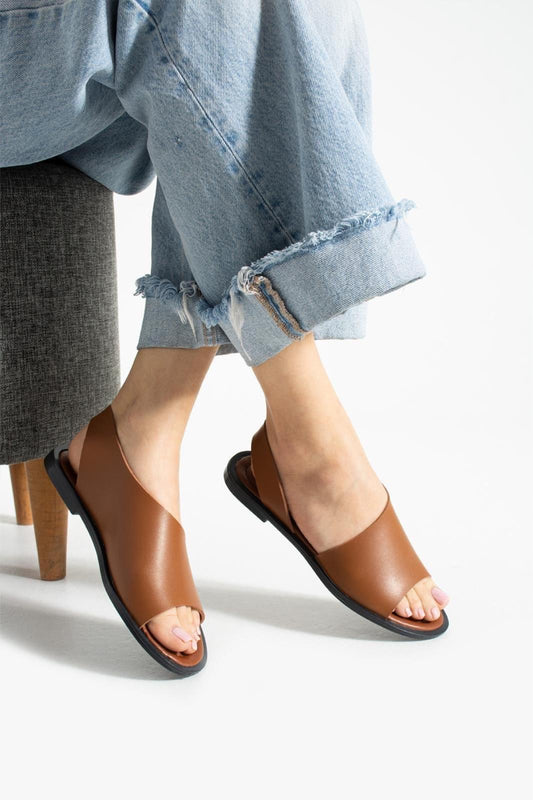 Kleopetra Model Yanları Açık Kadın Sandalet