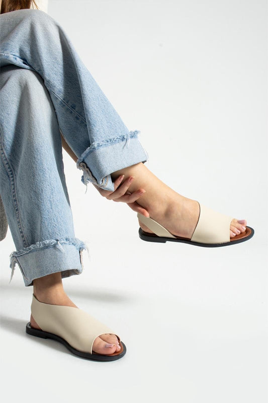 Kleopetra Model Yanları Açık Kadın Sandalet