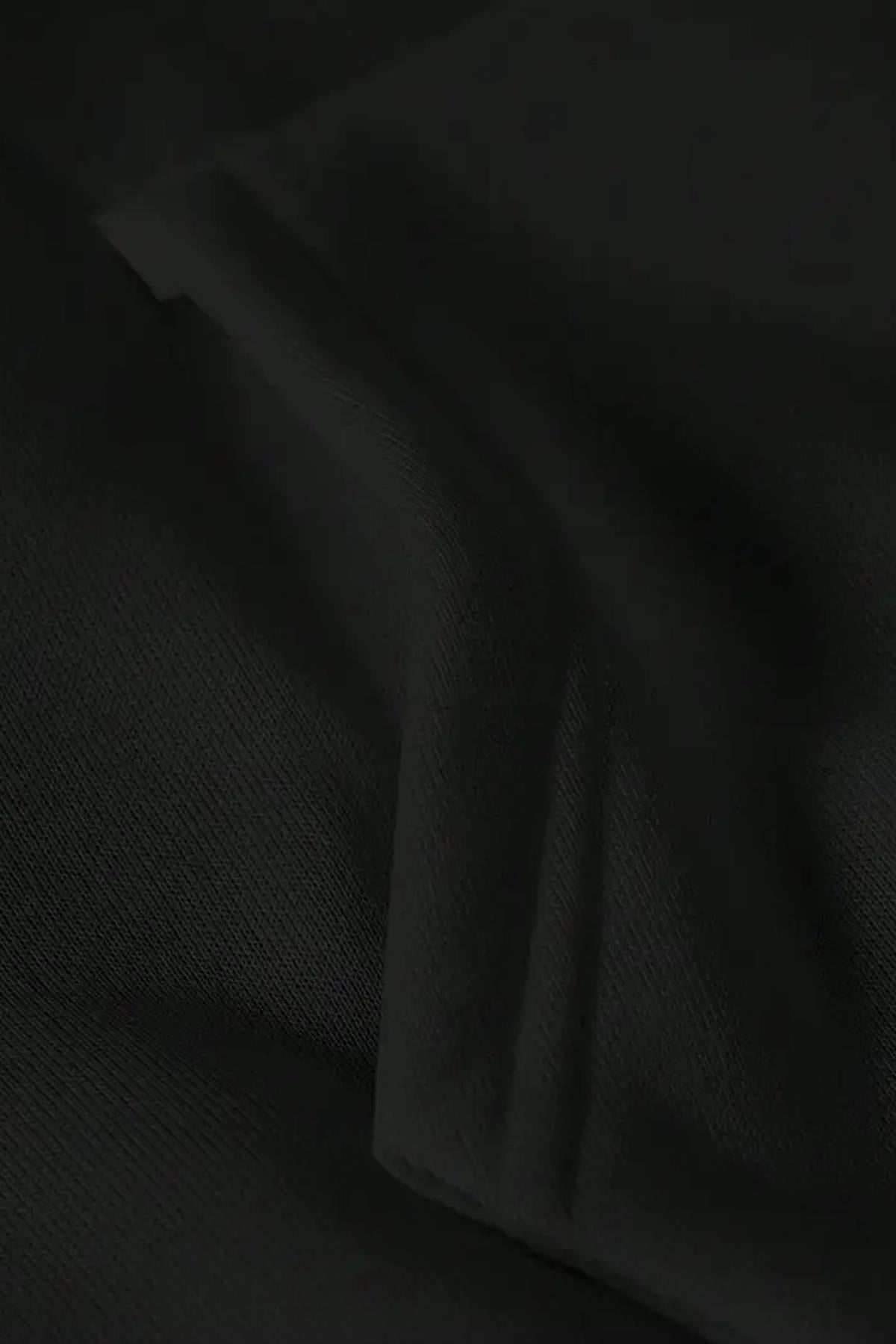 Leopar Sırt Baskılı İçi Pamuklu Unisex Sweatshirt