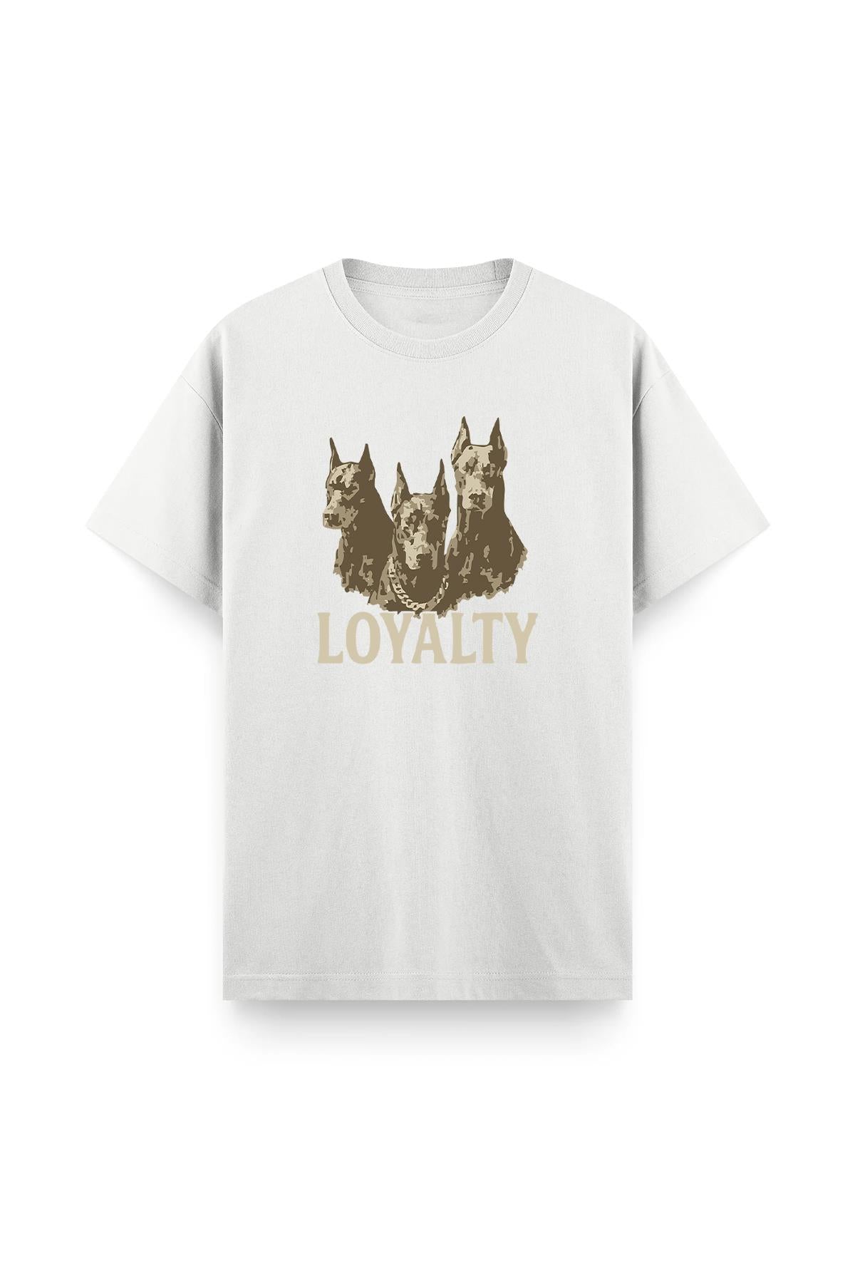Loyalty Ön Baskılı Bisiklet Yaka Unisex Tshirt