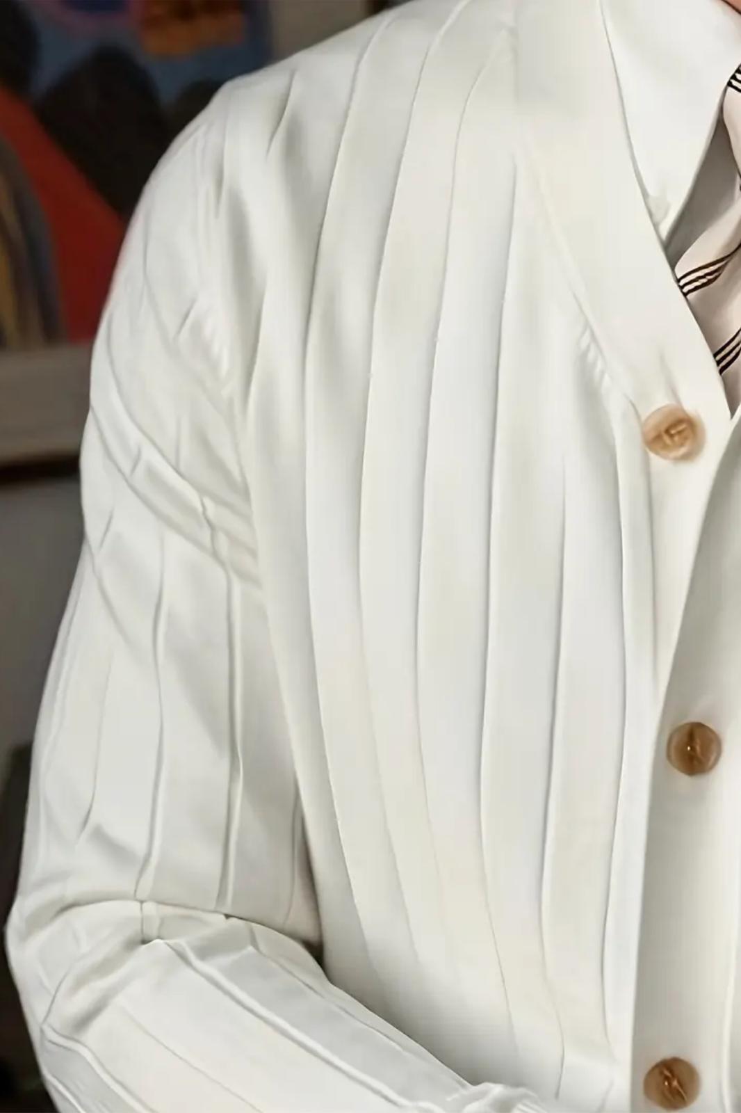 Michel Dar Kesim Slim Fit Düğmeli V Yaka Hırka Erkek Hırka