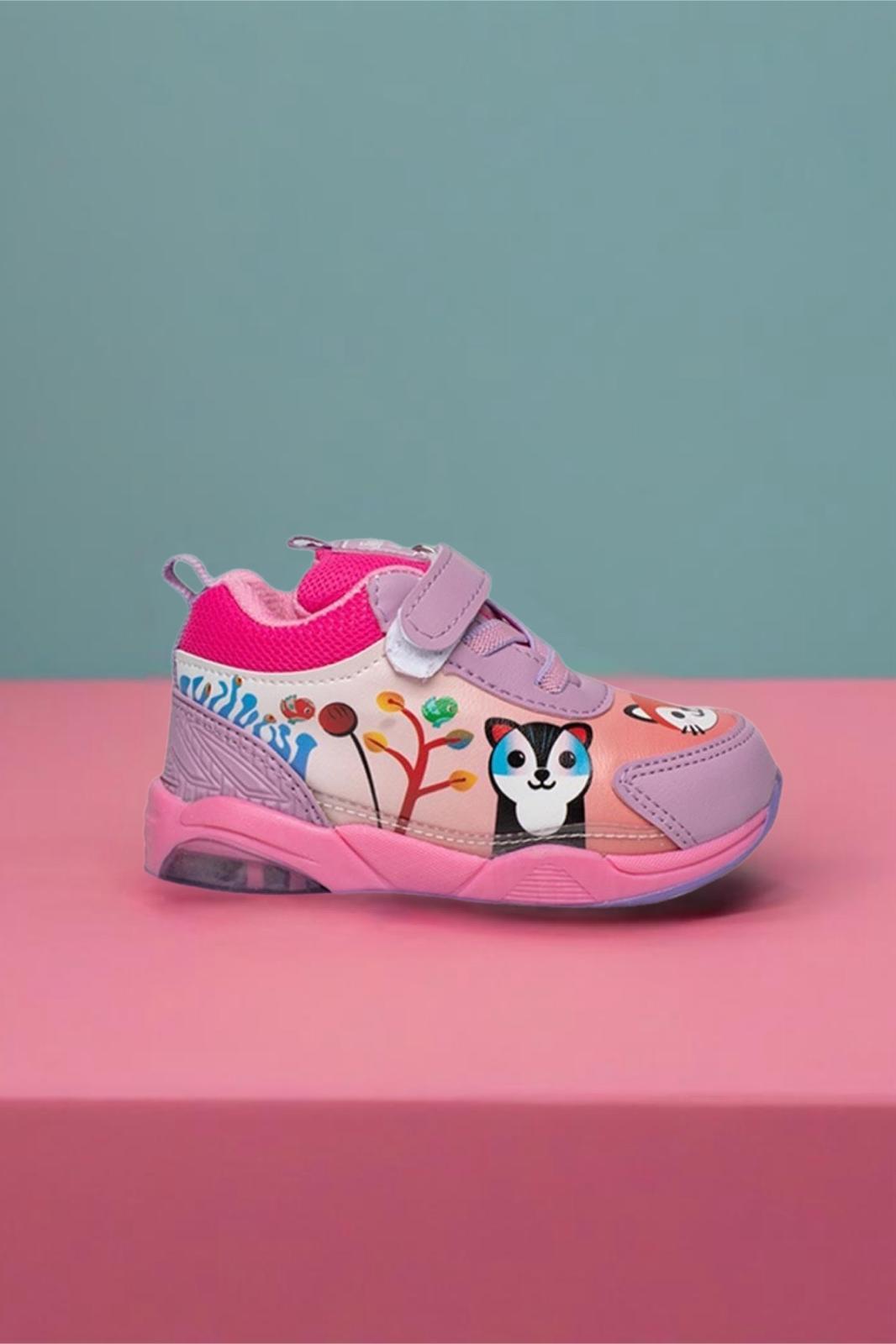 Zıpy Unisex Çocuk Bebek Işıklı Rahat Kaymaz Taban Spor Ayakkabı